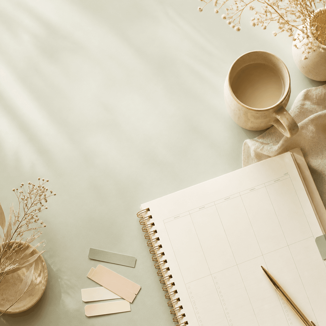 Sample cover for The Gentle Home Week Planner